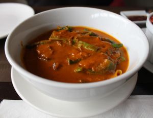 (traditional Filippino food made vegan) This was 'Kare Kareng Gulay' at Corner Tree Cafe in Makati