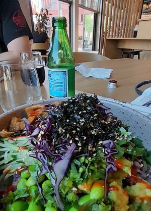 Koreans sushi bowl at Mannam in Norrkoping