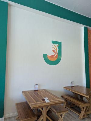 Wall art logo at So Juicy in Carson City