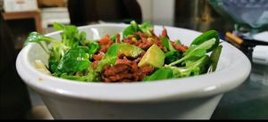 Sprigsalat with vegan Bacon at Verde in Basel