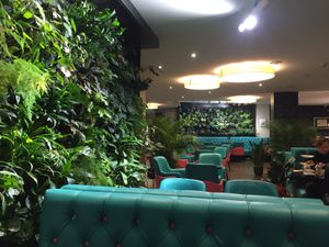 Inside the restaurant at Verde in Basel