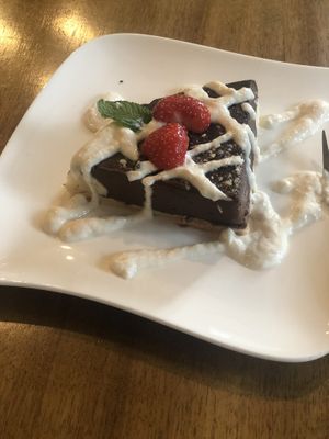 Chocolate cake at Verde in Basel