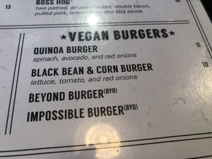 Menu  at Two Roads Tavern in Kill Devil Hills