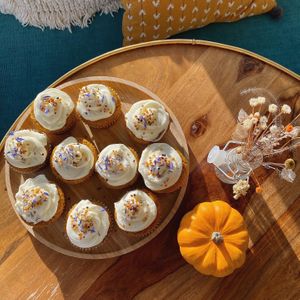 Pumpkin spiced cupcakes at nusa in Digne-les-bains