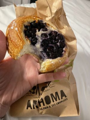  Vegan Blueberry Danish  at La Fabrique Arhoma in Montreal