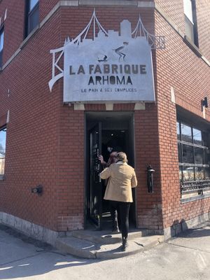 Outside  at La Fabrique Arhoma in Montreal
