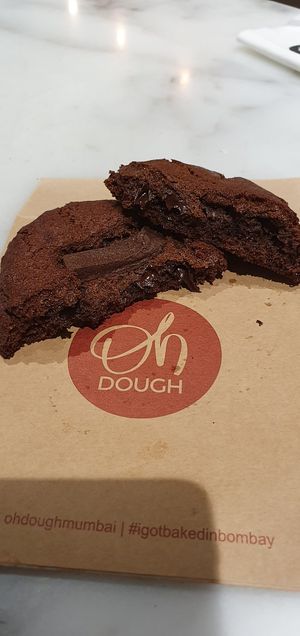 Inside of cookie at Oh Dough in Mumbai