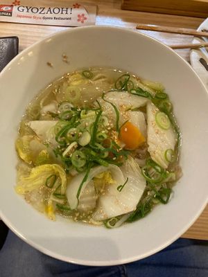 Vegan ramen  at Gyozaoh Dotonbori in Osaka