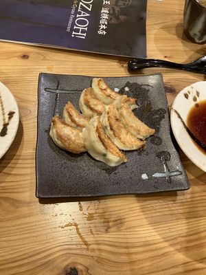 gyozas super good   at Gyozaoh Dotonbori in Osaka