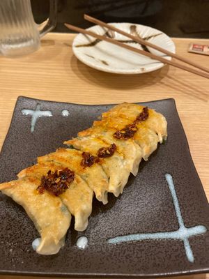 Vegan gyoza at Gyozaoh Dotonbori in Osaka