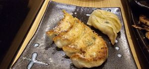 Vegetable gyozaoh best ever head. at Gyozaoh Dotonbori in Osaka