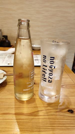 Ginger ale 👌 at Gyozaoh Dotonbori in Osaka