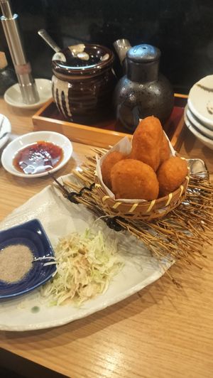 Karaage - it's more like chicken nuggets (in a good way!) at Gyozaoh Dotonbori in Osaka