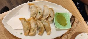 Deep fried Gyoza at Gyozaoh Dotonbori in Osaka