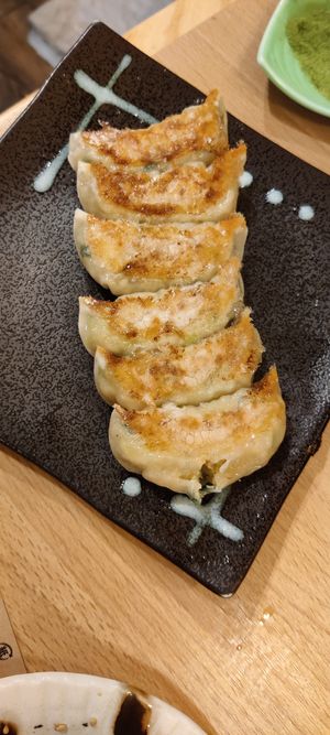 Pan fried Gyoza at Gyozaoh Dotonbori in Osaka