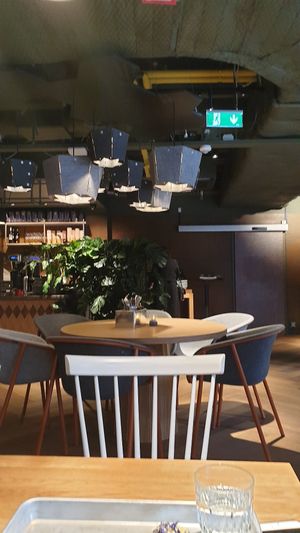 Cozy space at Downtown Camper Cafe in Stockholm