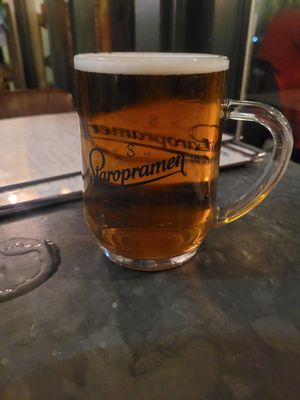 Staropramen at Dylan's in Menai Bridge