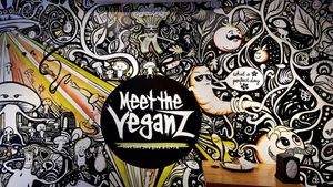 Artwork at Meet The Veganz in Beirut