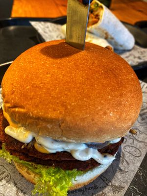 French Invazion Vegan burger  at Meet The Veganz in Beirut