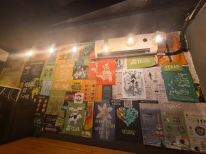 Vegan wall at Meet The Veganz in Beirut