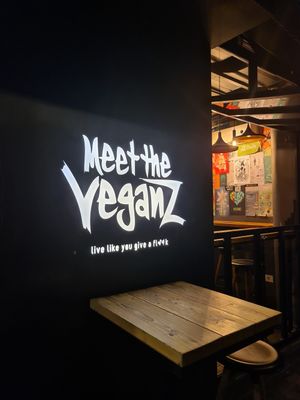 Outside at Meet The Veganz in Beirut