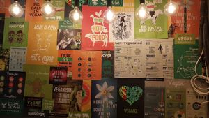 Wall at Meet The Veganz in Beirut