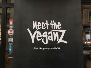 Front of building  at Meet The Veganz in Beirut
