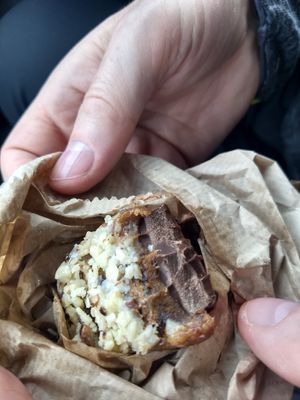 Vegan snickers bar at The Guillemot Kitchen Cafe in Bangor