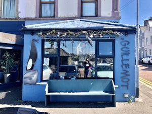 The cafe  at The Guillemot Kitchen Cafe in Bangor