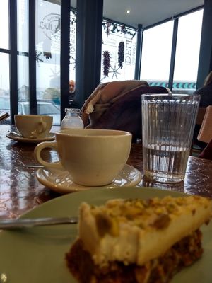 Coffee and cake by the coast at The Guillemot Kitchen Cafe in Bangor
