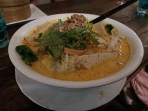 Vegan Combination Laksa at Mr Hong in West End