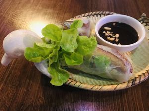 Duck rolls  at Mr Hong in West End