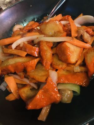 Pork   at Mr Hong in West End