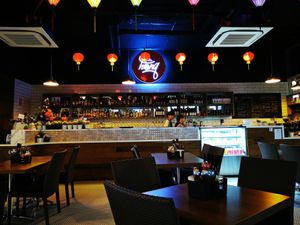 Interior and bar.... at Mr Hong in West End