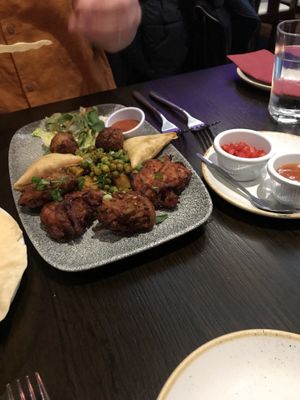 Mixed starter at Yaks in Bangor