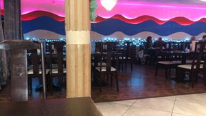 Spacious interior   at Yaks in Bangor