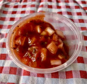 Onion chutney   at Yaks in Bangor