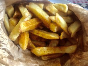 Masala fries  at Yaks in Bangor
