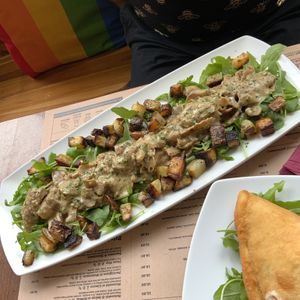 Seitan at Sora Lella Roman Vegan Restaurant in Edinburgh