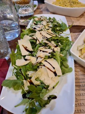 Rocket salad at Sora Lella Roman Vegan Restaurant in Edinburgh