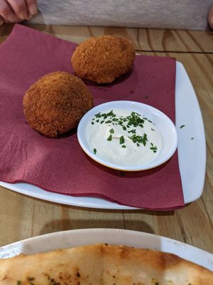 Aranchini at Sora Lella Roman Vegan Restaurant in Edinburgh