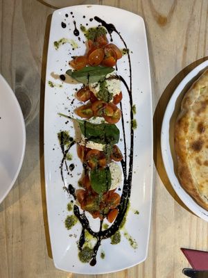 Special Caprese salad  at Sora Lella Roman Vegan Restaurant in Edinburgh