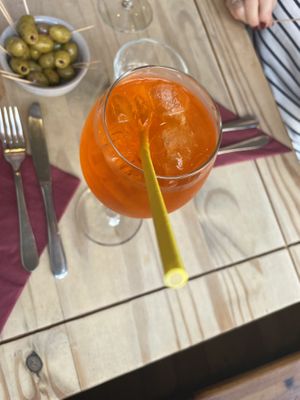 Aperol spritzer   at Sora Lella Roman Vegan Restaurant in Edinburgh