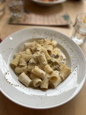 Carbonara  at Sora Lella Roman Vegan Restaurant in Edinburgh
