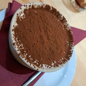 Tiramisu at Sora Lella Roman Vegan Restaurant in Edinburgh