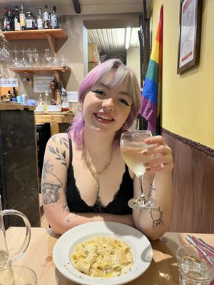 carbonara   at Sora Lella Roman Vegan Restaurant in Edinburgh