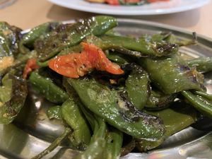 Roasted peppers   at Sora Lella Roman Vegan Restaurant in Edinburgh