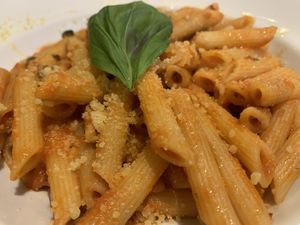 Arabiatta  at Sora Lella Roman Vegan Restaurant in Edinburgh