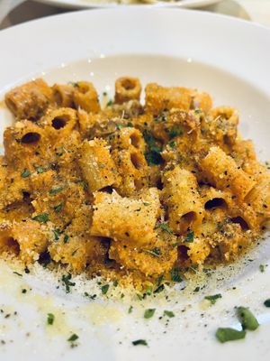 Mezze maniche alla zozzona  at Sora Lella Roman Vegan Restaurant in Edinburgh