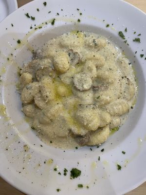 Gnocchi tartufatta   at Sora Lella Roman Vegan Restaurant in Edinburgh